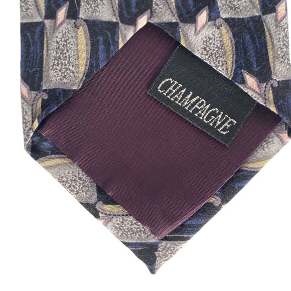 Stonehenge Champagne Cocktail Collection 100% Silk Mens Tie 57x3.6in Made In USA - Picture 5 of 6